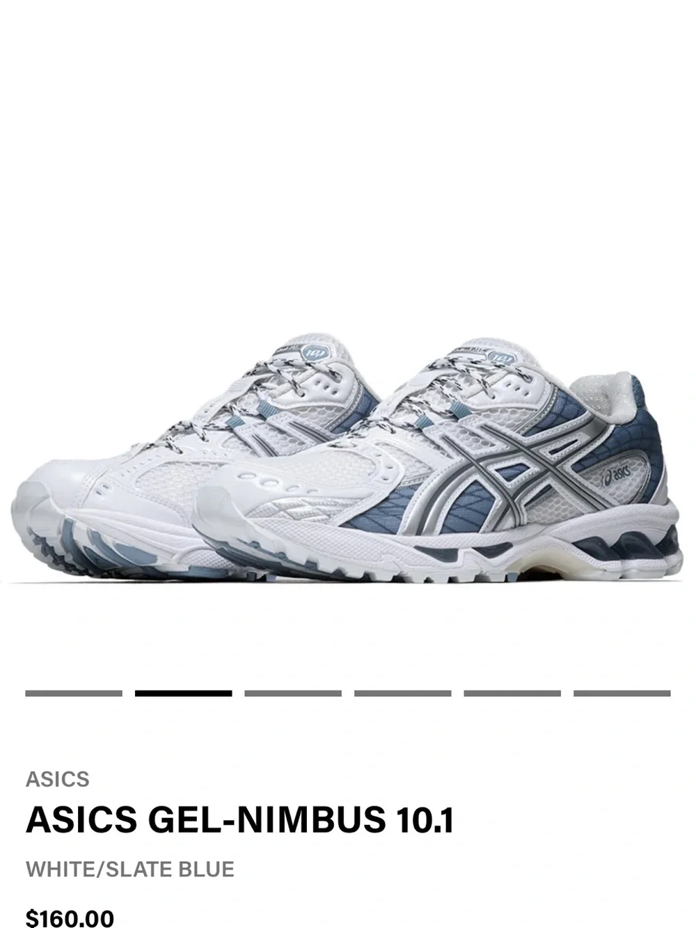 ASICS Women’s Athletic Shoe — White/Slate Blue